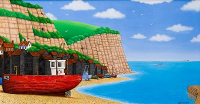 Hastings Beach by Larry Smart